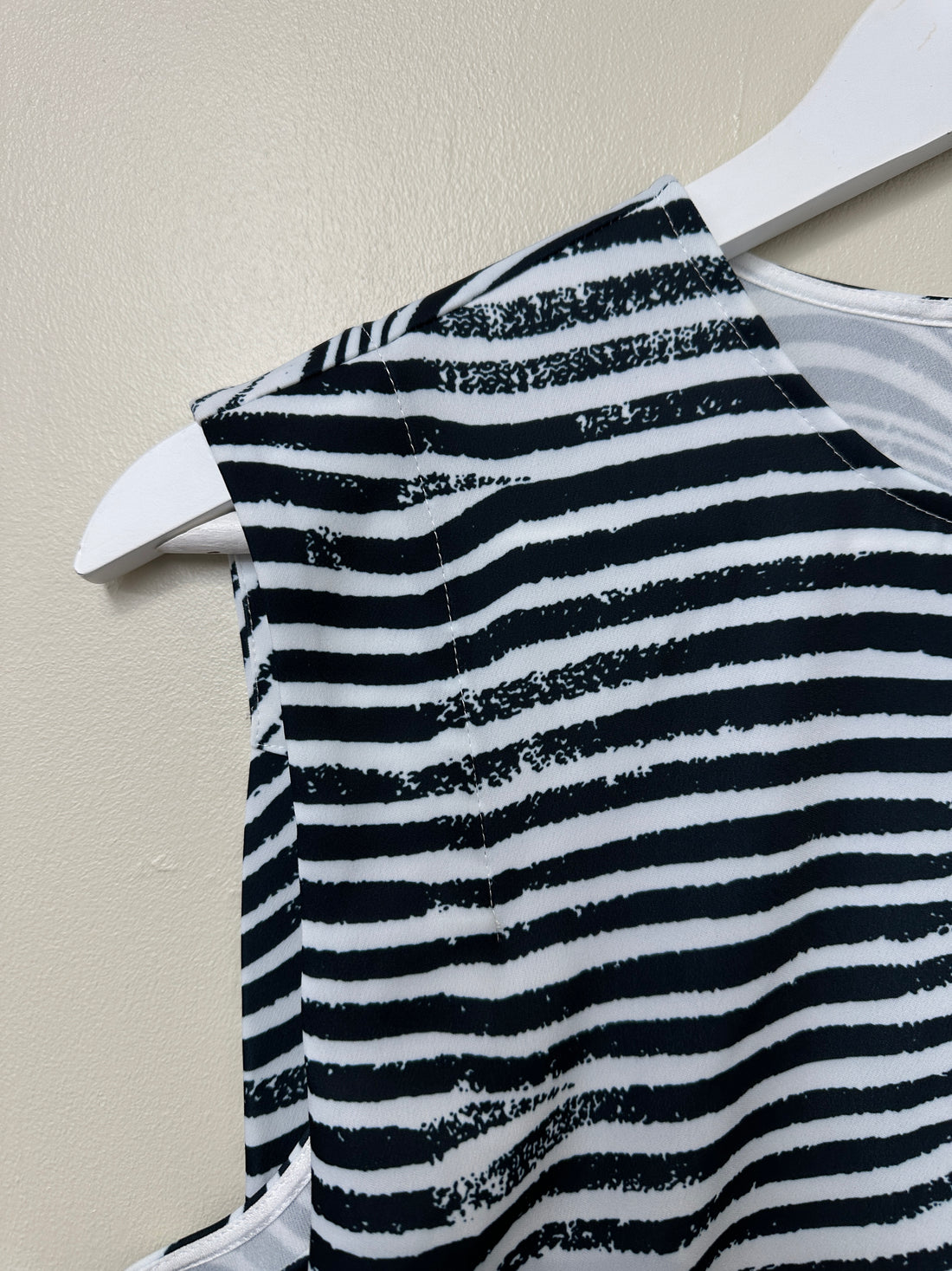 Ted Baker Black White Striped Top - Size 10