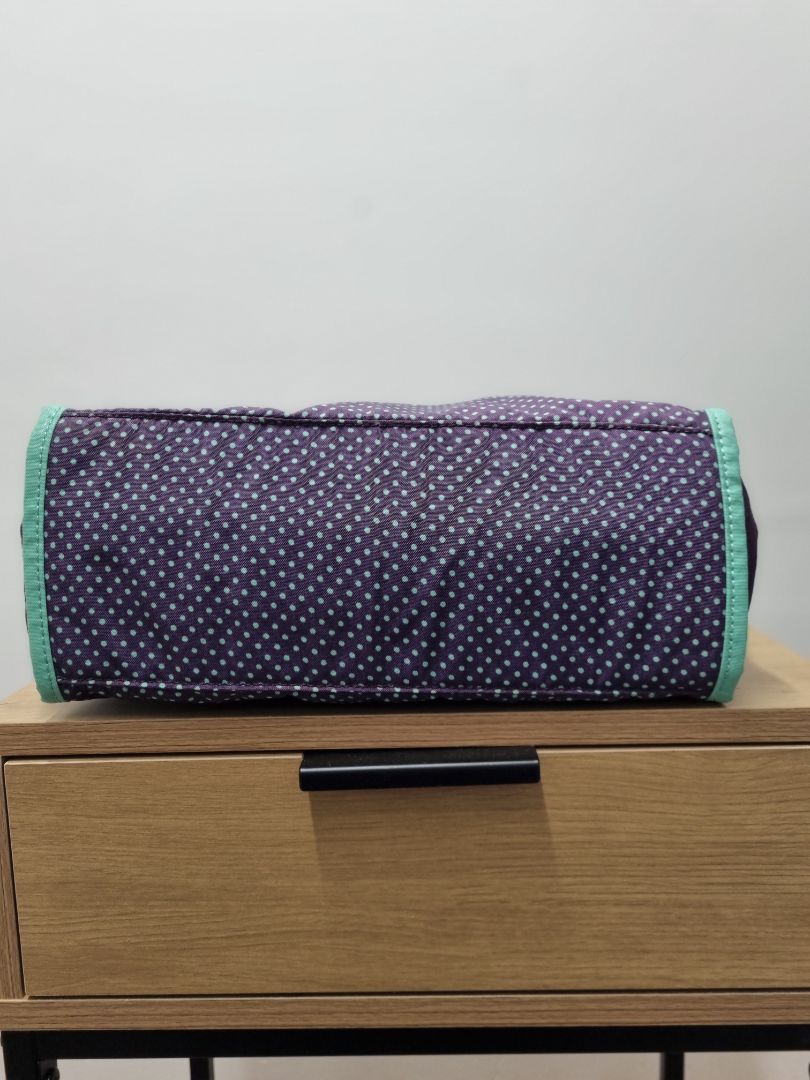Kipling Purple Green Tote Bag