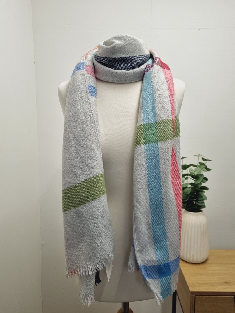 Joules Grey Mix Scarf
