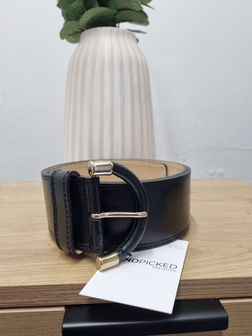 Banana Republic Black Wide Belt - Size L