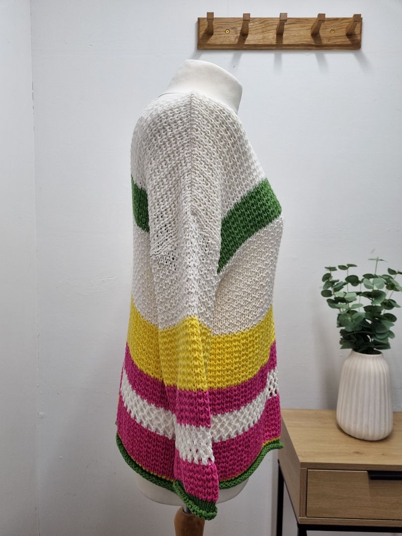 United colours of Benetton Multicoloured Crochet Jumper - Size XS-S