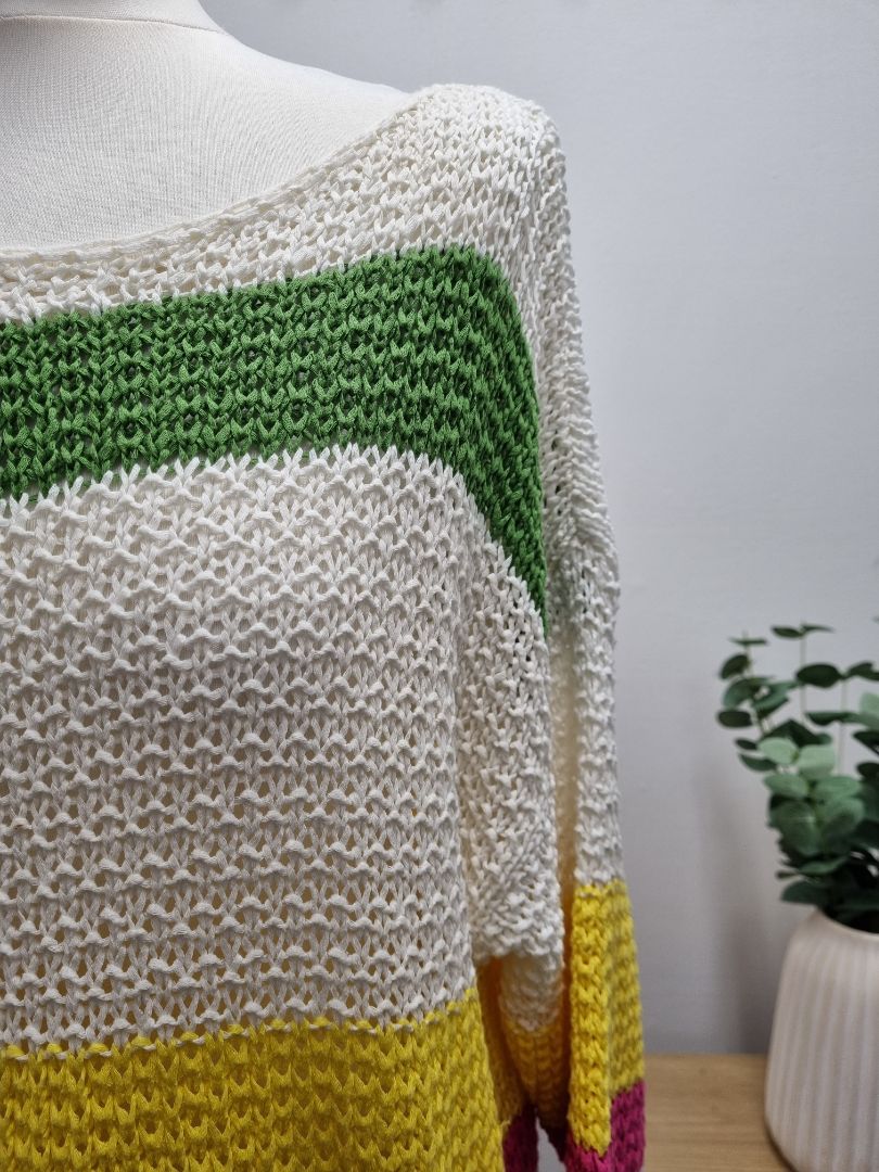 United colours of Benetton Multicoloured Crochet Jumper - Size XS-S