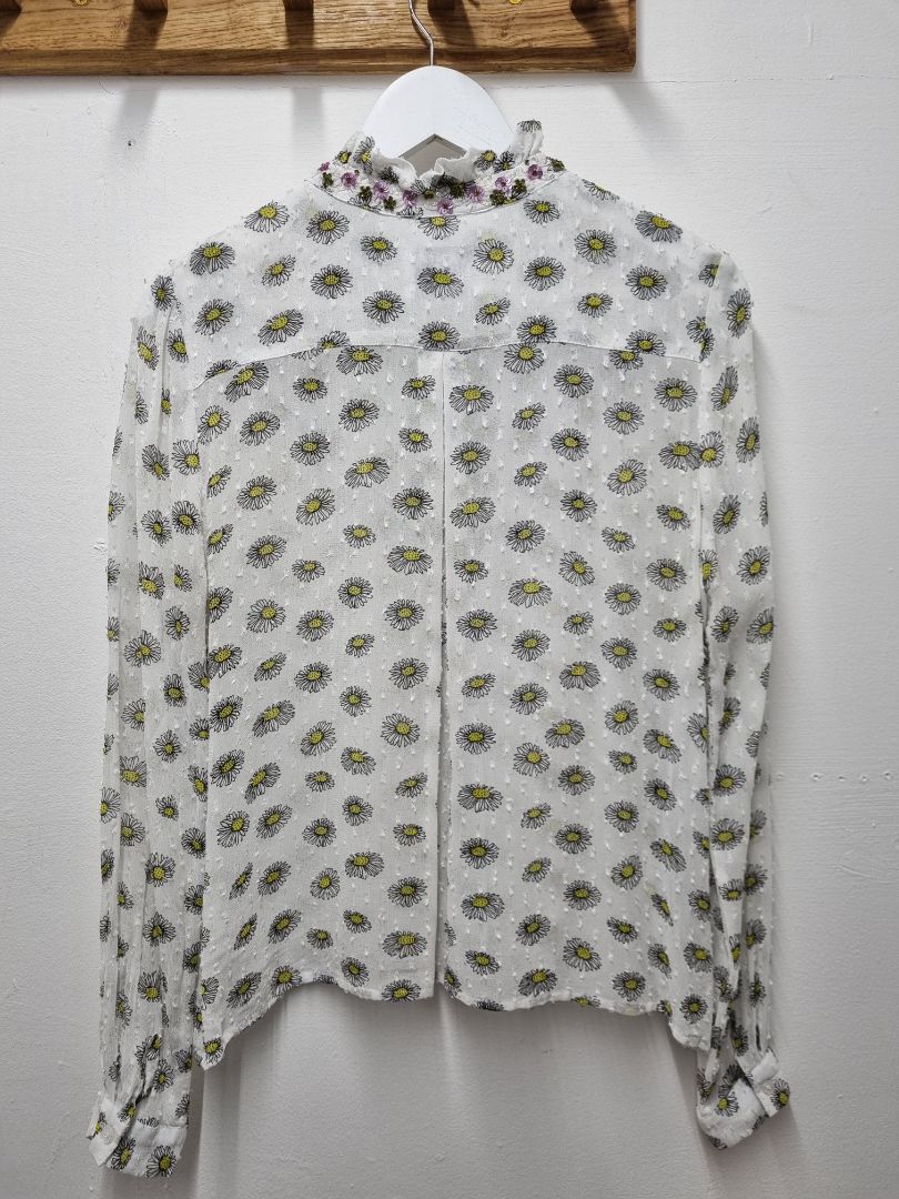 Essentiel Antwerp Daisy Sequin Blouse - Size 10