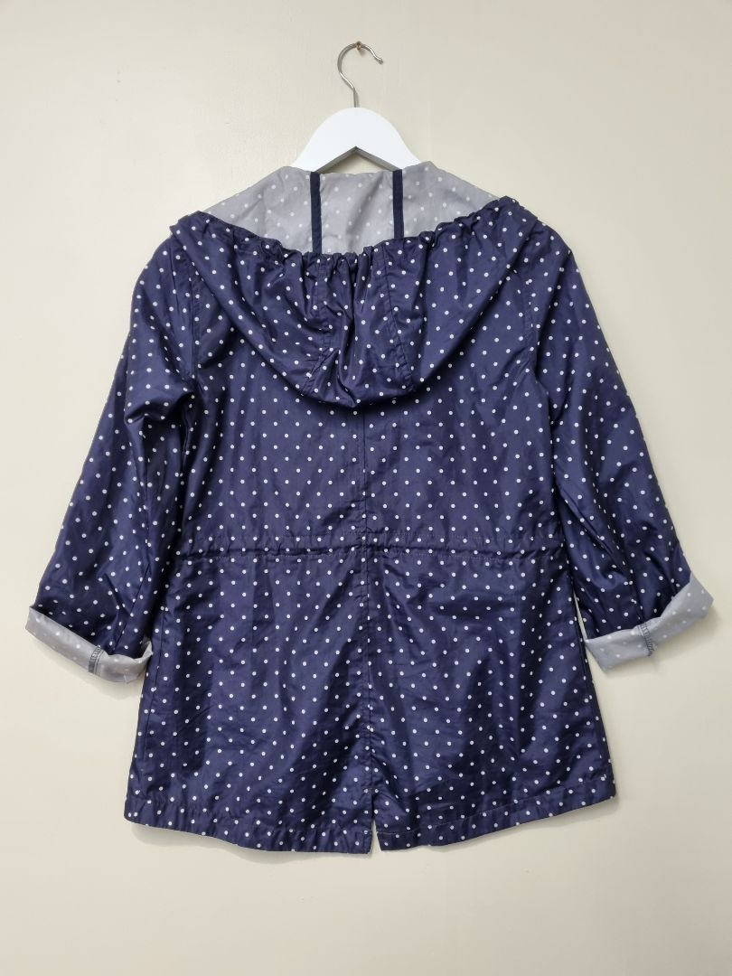 INTL D.e.t.a..i.l.s Navy White Parka In A Pocket - Size XS