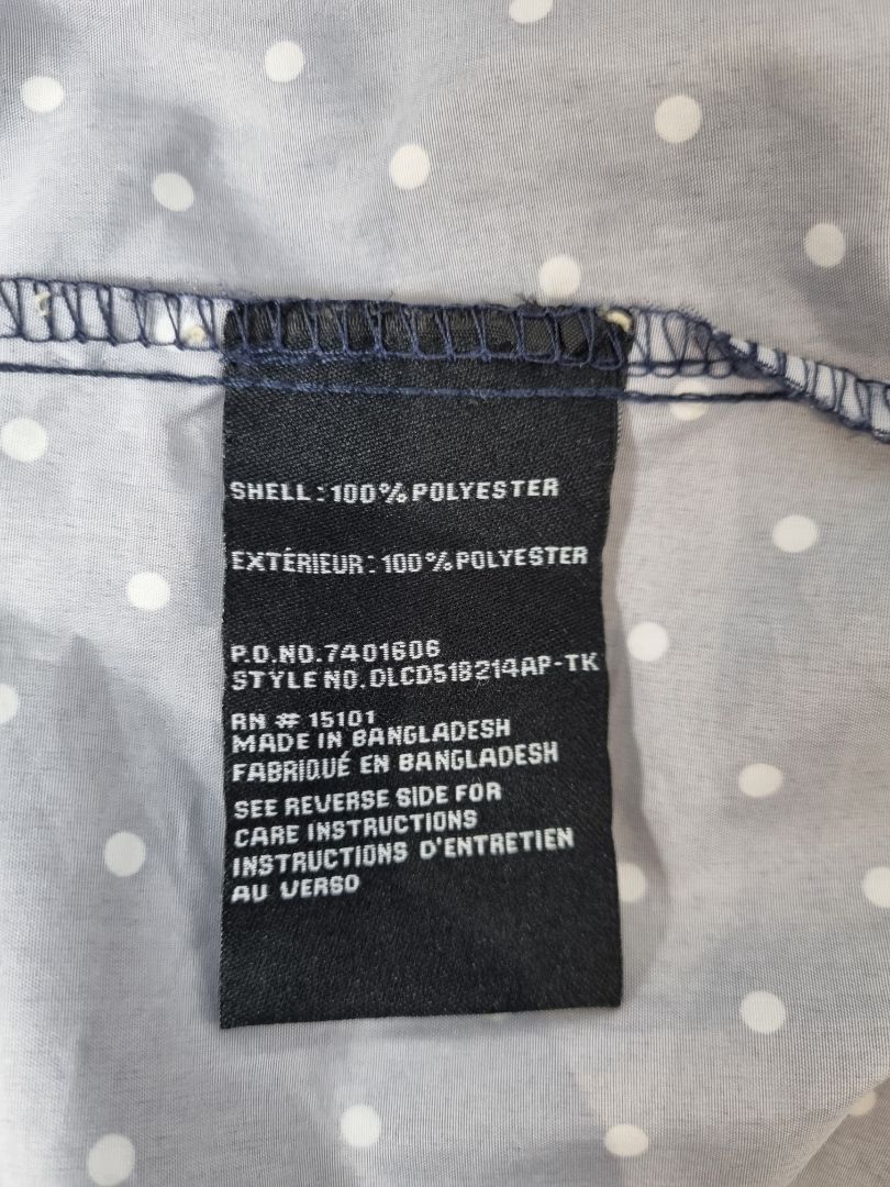 INTL D.e.t.a..i.l.s Navy White Parka In A Pocket - Size XS