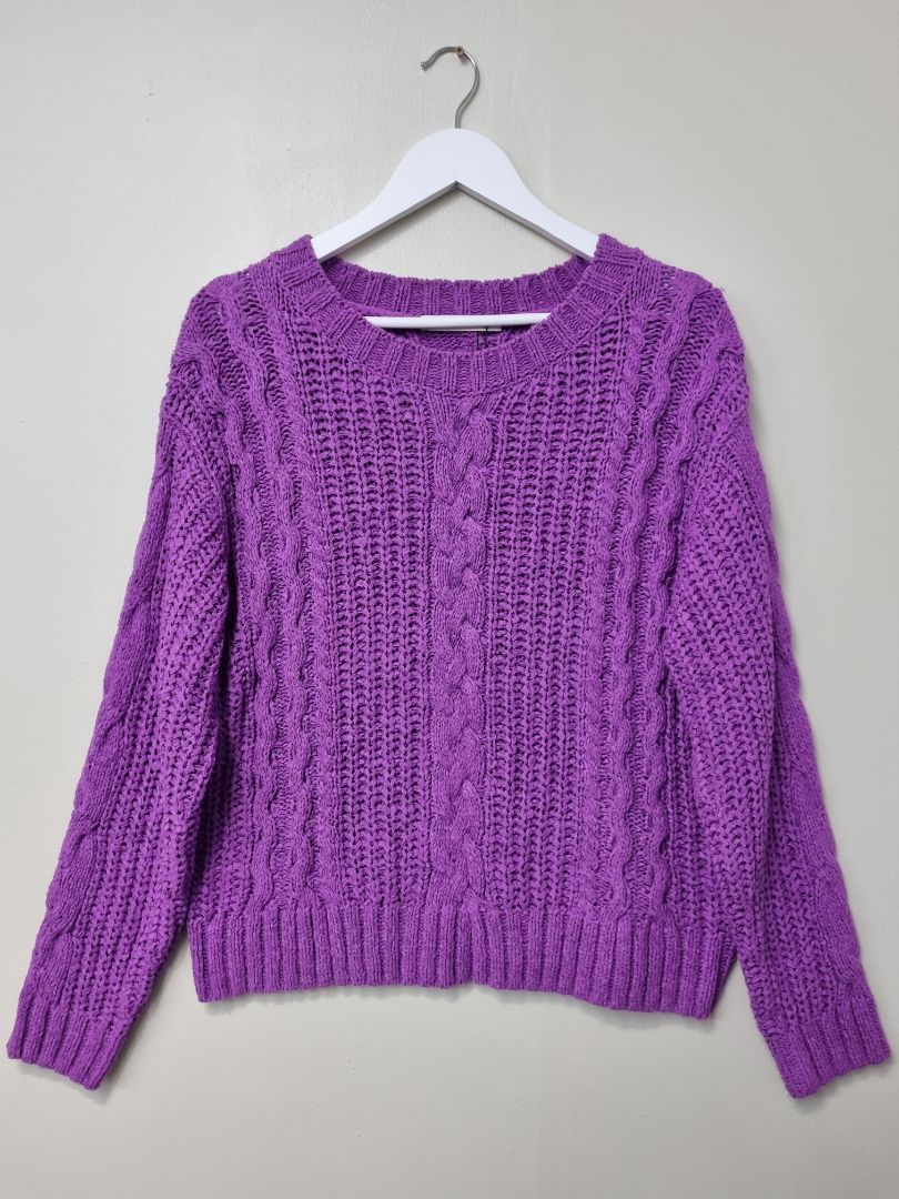 Oui Purple Jumper - Size 12