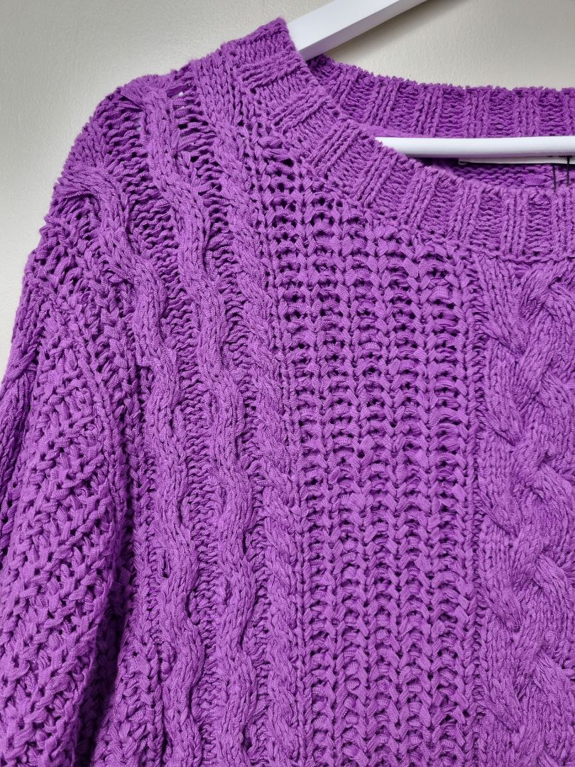 Oui Purple Jumper - Size 12