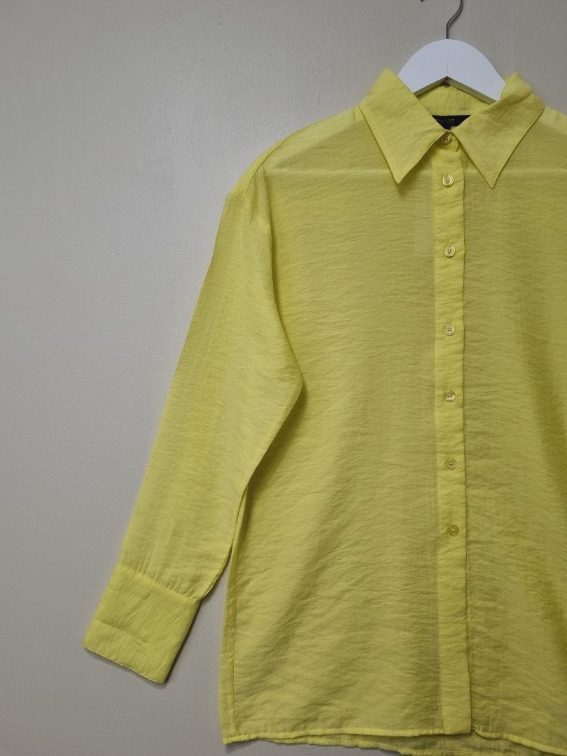 Massimo Dutti Yellow Shirt - Size XS