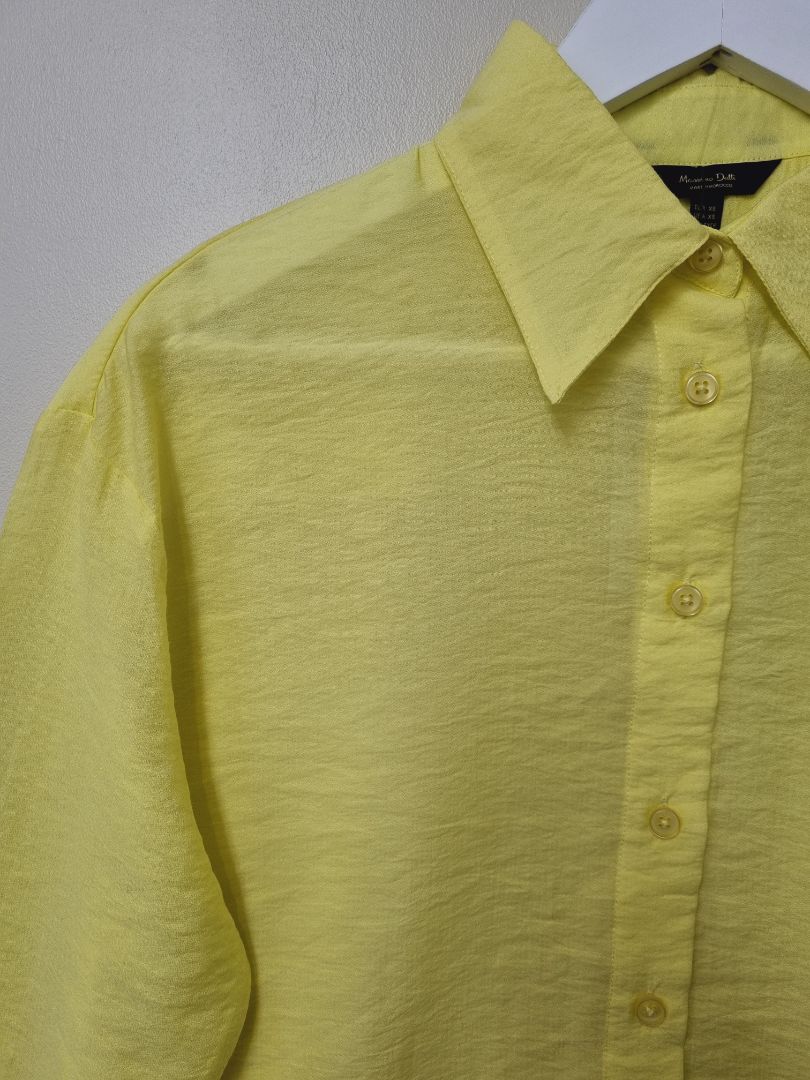 Massimo Dutti Yellow Shirt - Size XS