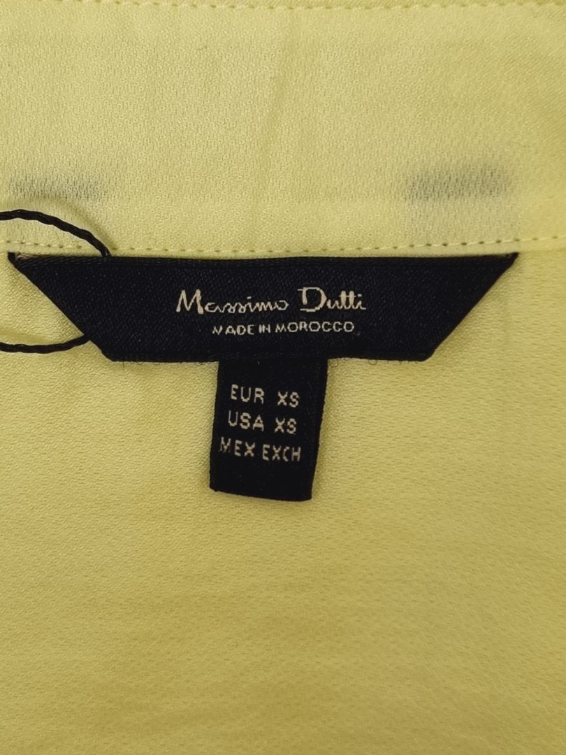 Massimo Dutti Yellow Shirt - Size XS