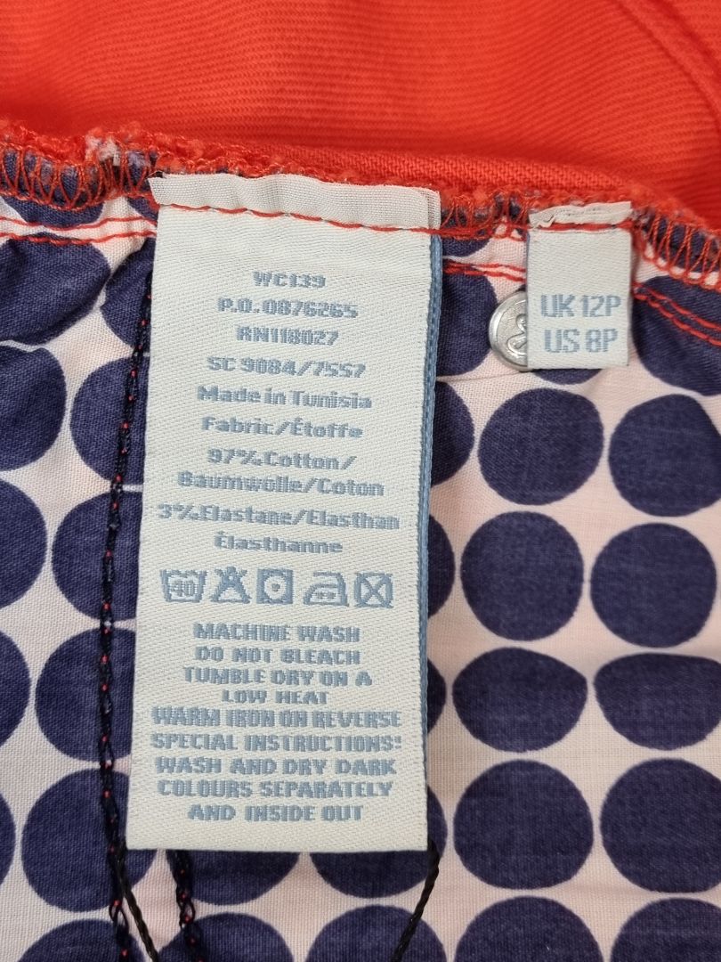 Boden Orange Jeans - Size 12