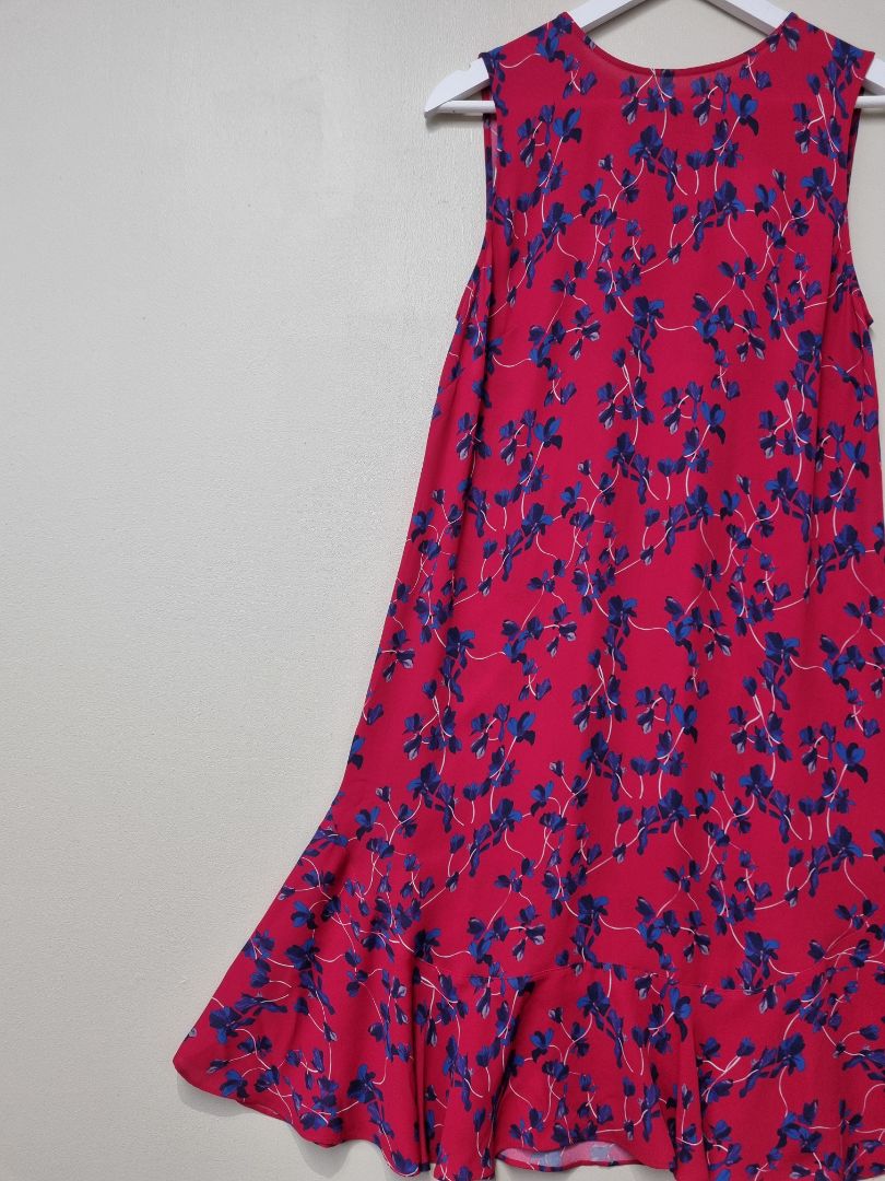 Jigsaw Pink Blue Dress - Size 10