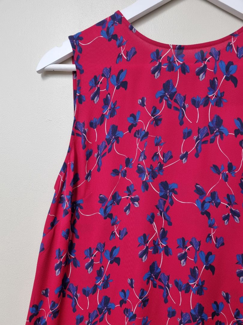 Jigsaw Pink Blue Dress - Size 10