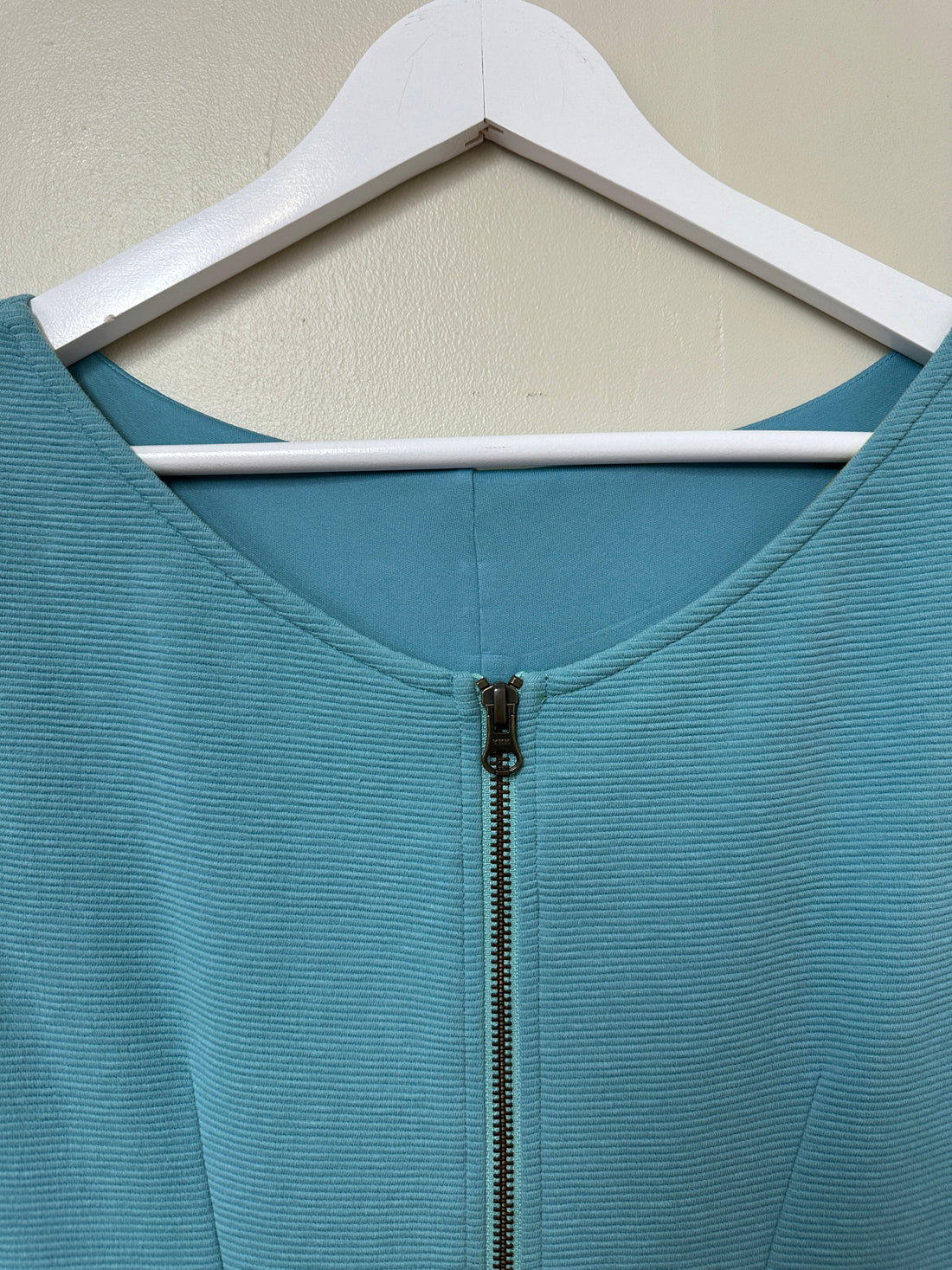 Boden Mint Ribbed Shift Dress - Size 10