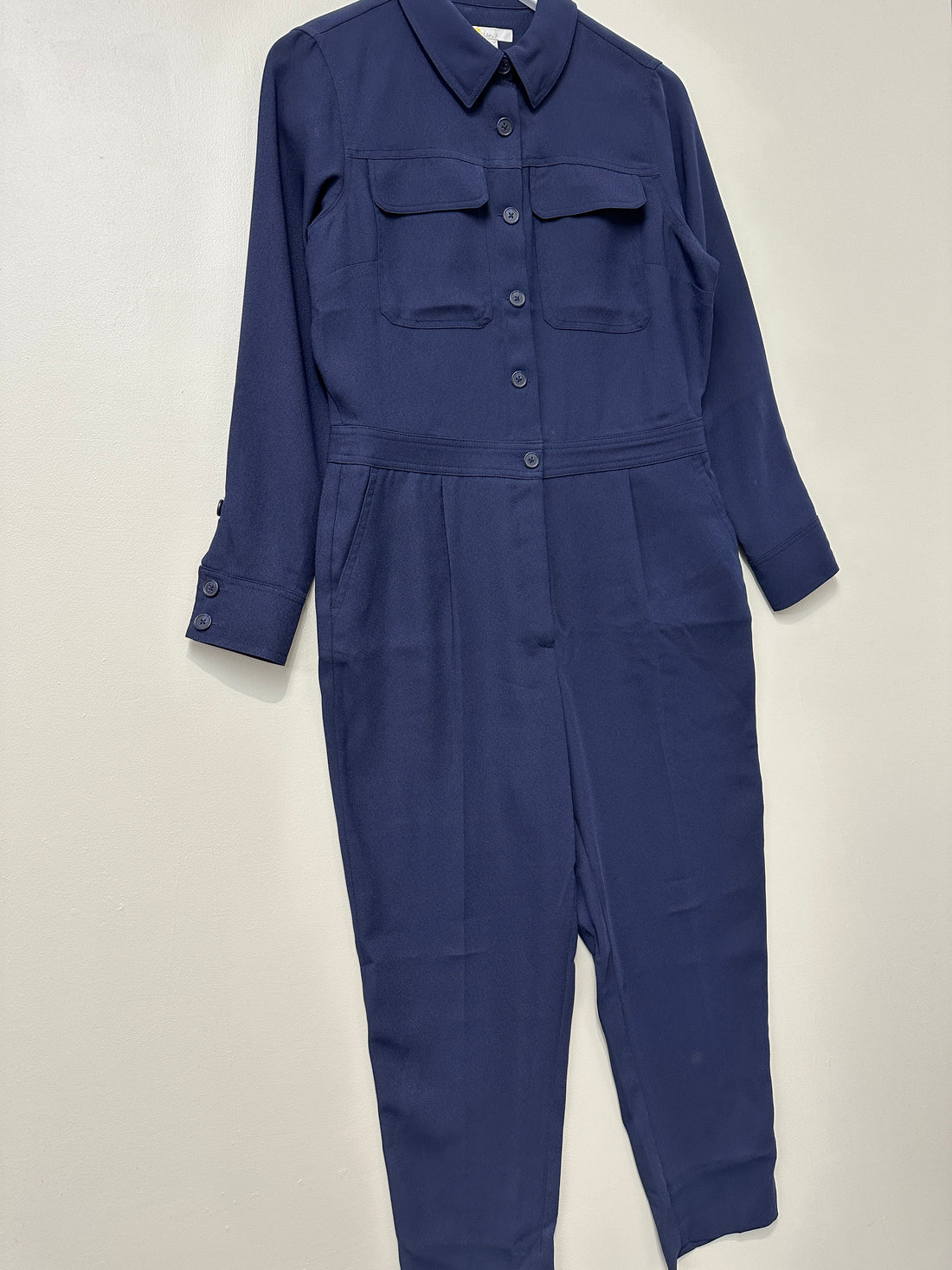 Boden Navy Tapered Leg Jumpsuit - Size 12