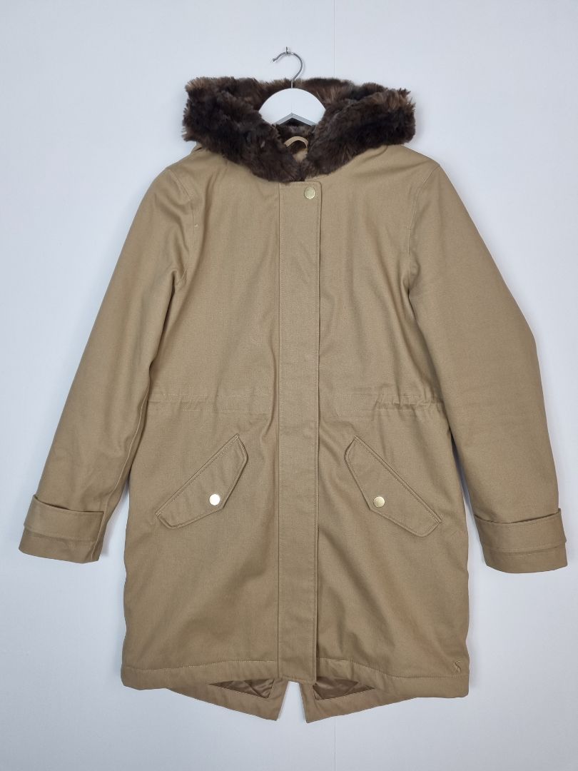 Joules Light Brown Piper Coat Size 12 Handpicked Preloved