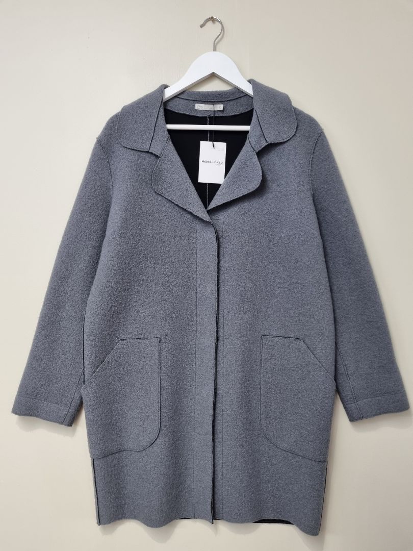 GR Nature Grey Overcoat - Size 14