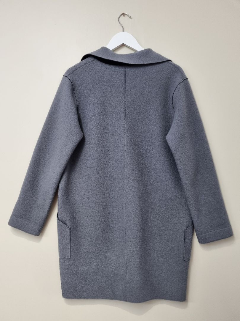 GR Nature Grey Overcoat - Size 14