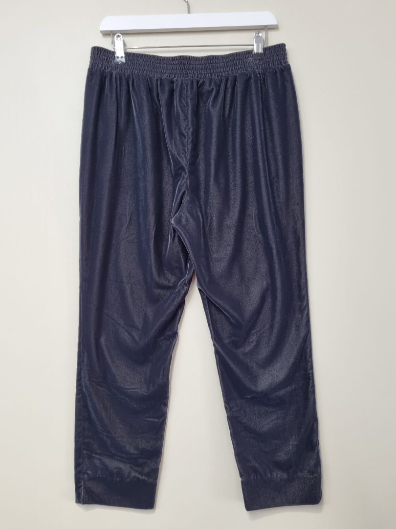 Boden Charcoal Grey Velvet Trousers - Size 12