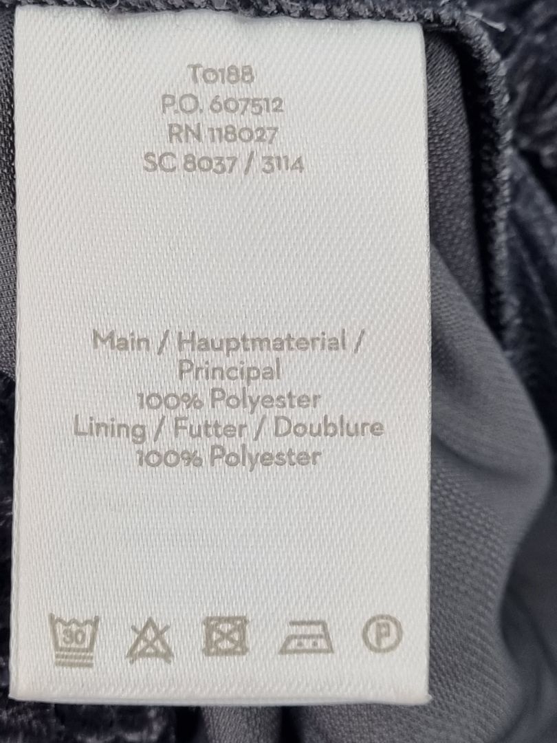 Boden Charcoal Grey Velvet Trousers - Size 12