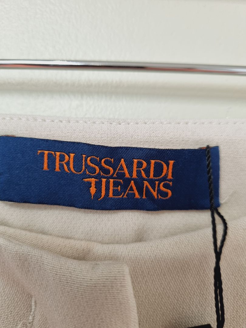 Trussardi Jeans Cream Trousers - Size 10