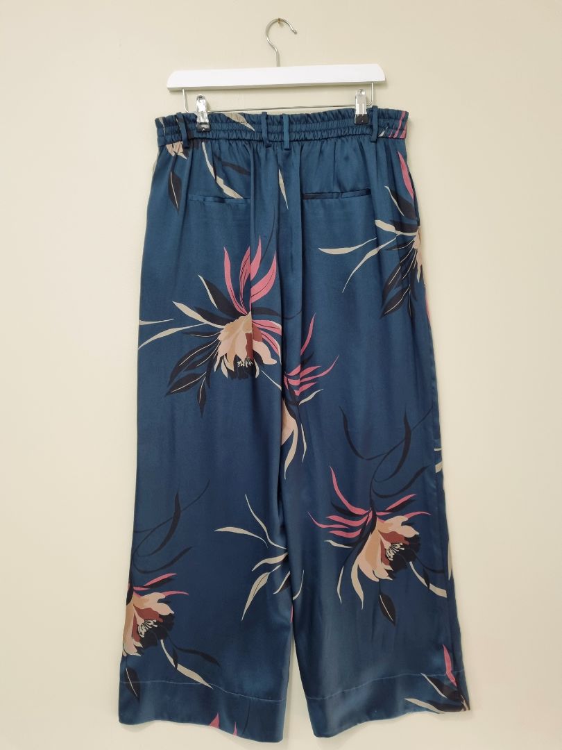 Zara Teal Trousers - Size 14