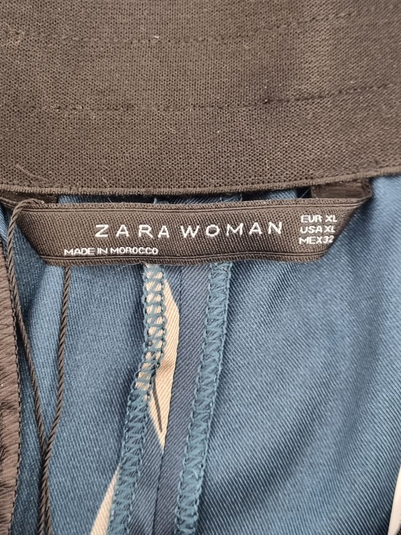Zara Teal Trousers - Size 14