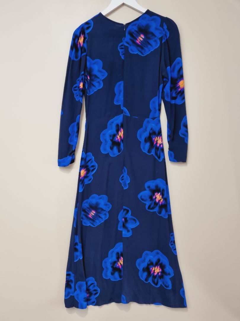 Desigual Navy Blue Midi Dress - Size 8