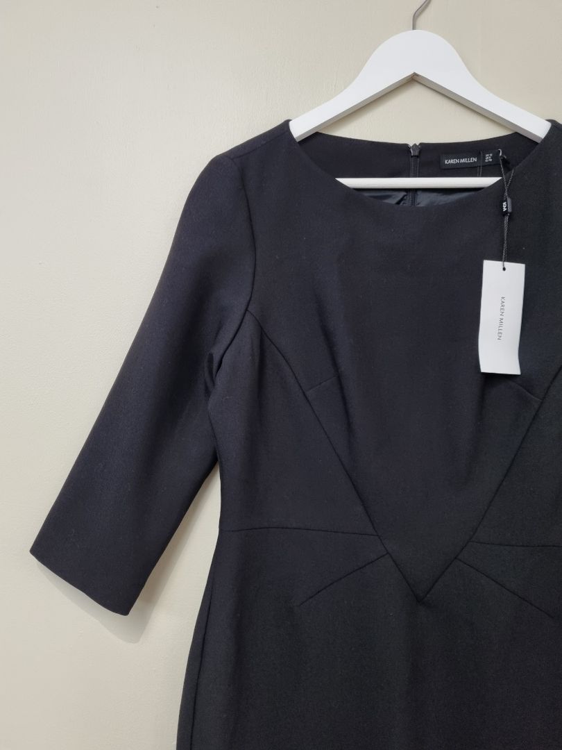 Karen Millen Black Dress - Size 12