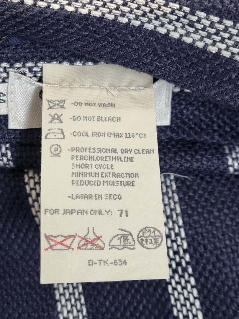 Valentino Navy Striped Pencil Skirt - Size 10