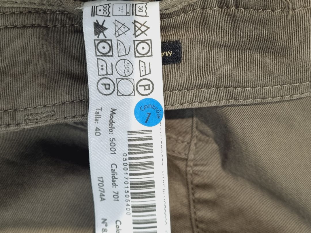 Massimo Dutti Khaki Green Cargo Trousers - Size 12