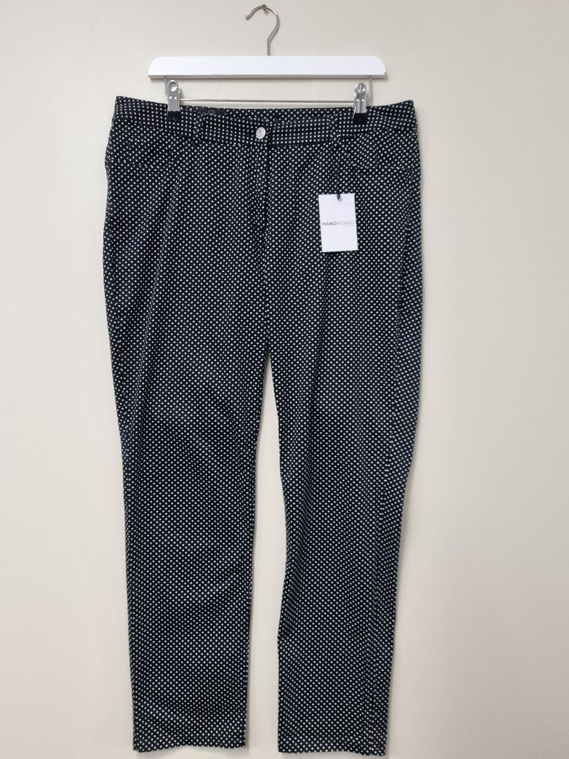 Madeleine Black White Polka Dot Jeans - Size 16