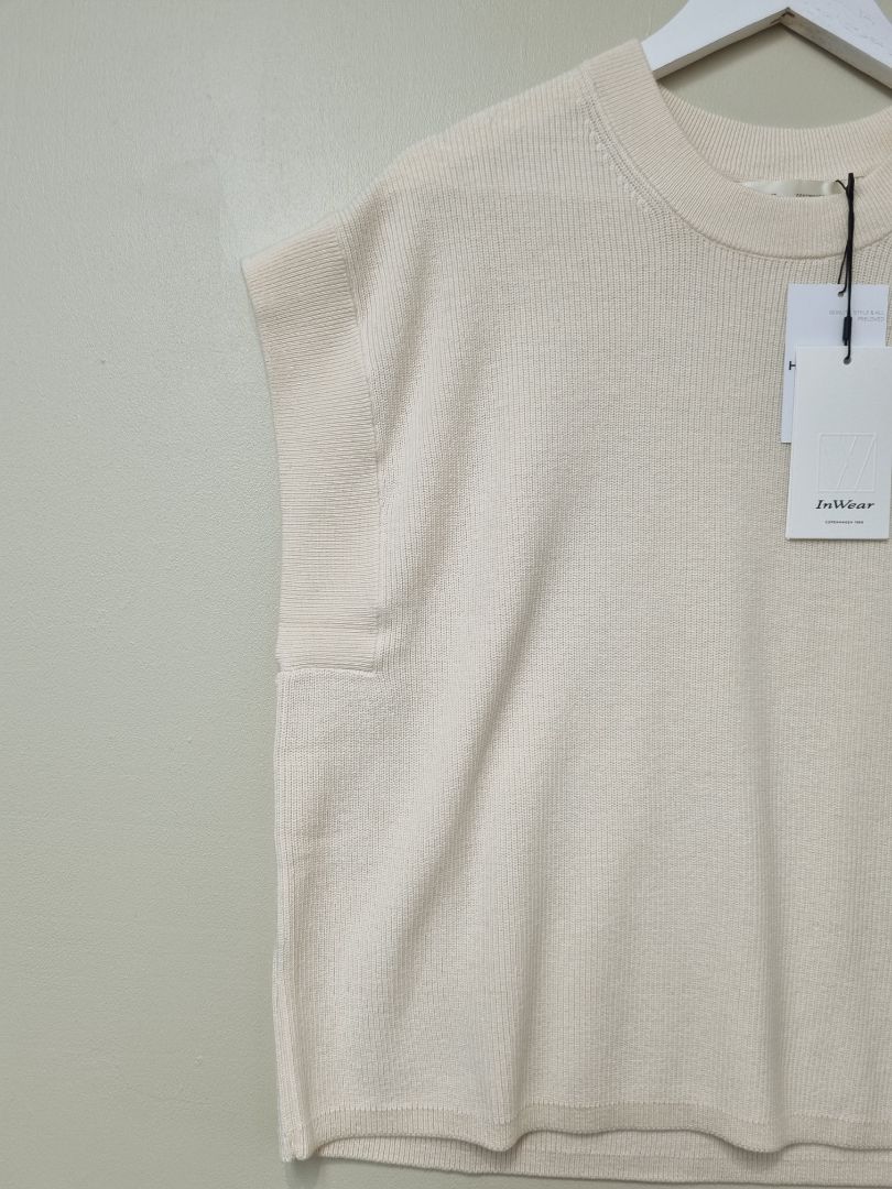 Inwear Cream Tank Top Jumper - Size S