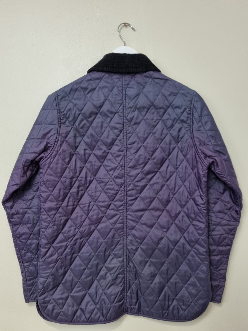 Barbour Purple Quilted Liddesdale Coat - Size 10
