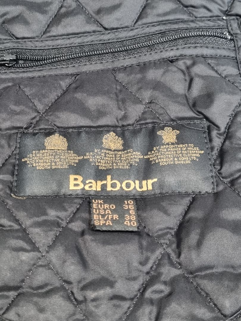 Barbour Purple Quilted Liddesdale Coat - Size 10