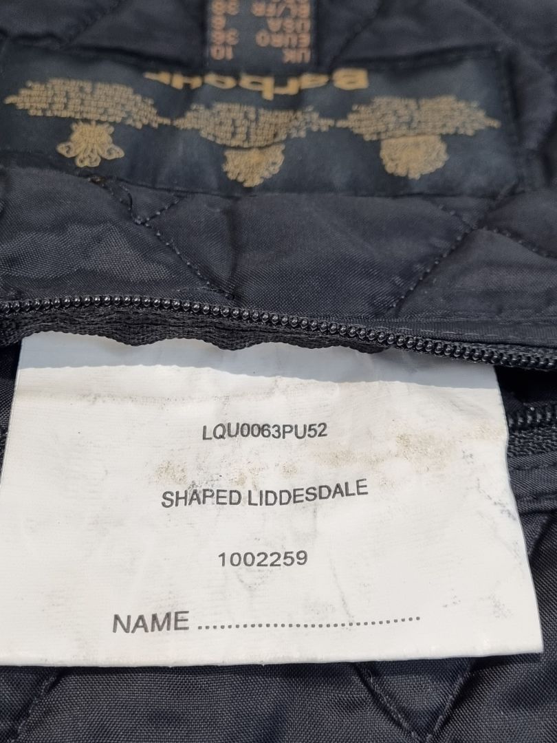 Barbour Purple Quilted Liddesdale Coat - Size 10