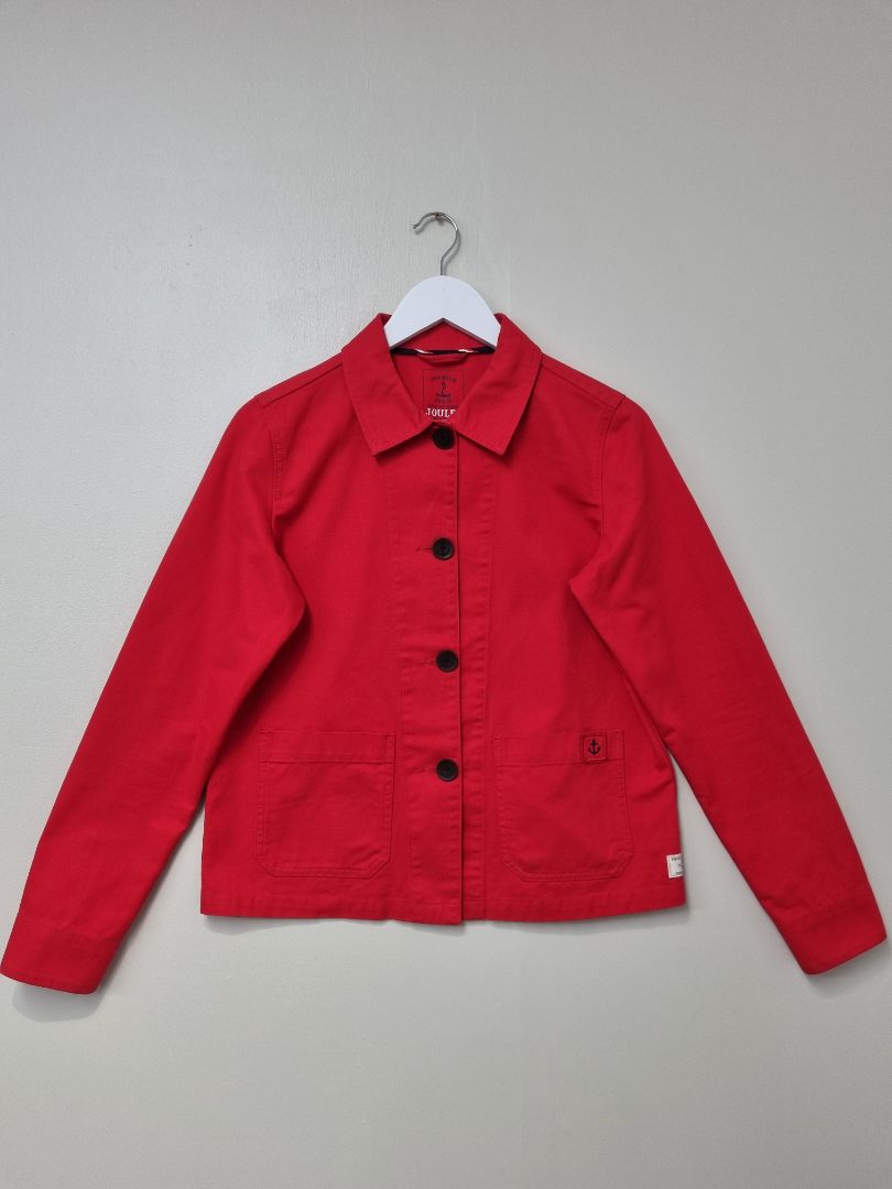 Joules Red Devon Jacket - Size 8