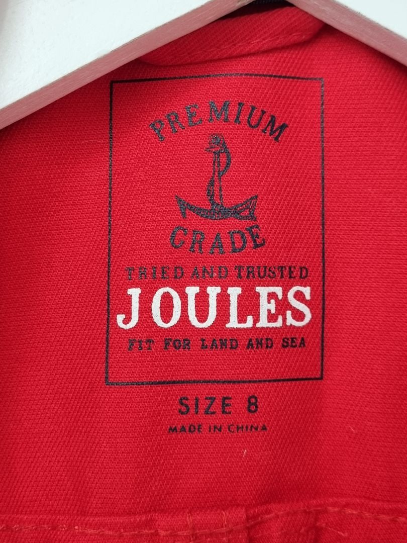 Joules Red Devon Jacket - Size 8