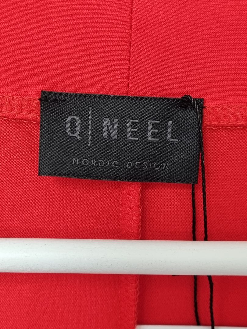 Q Neel Red Long Line Cardigan - Size 12