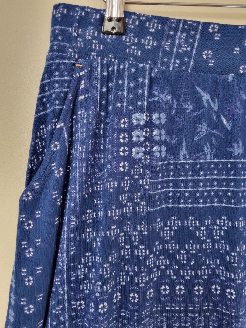 White Stuff Blue Midi Skirt - Size 12