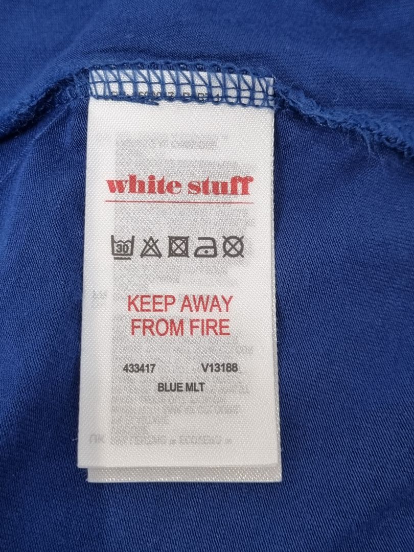 White Stuff Blue Midi Skirt - Size 12