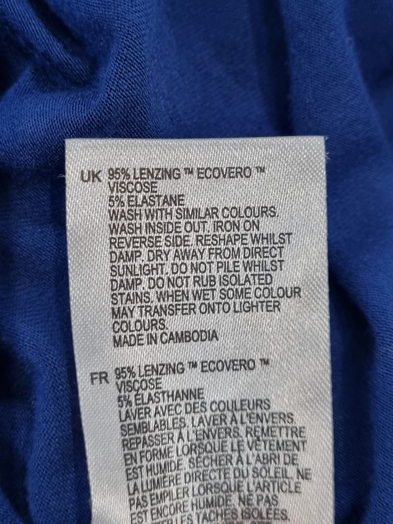 White Stuff Blue Midi Skirt - Size 12