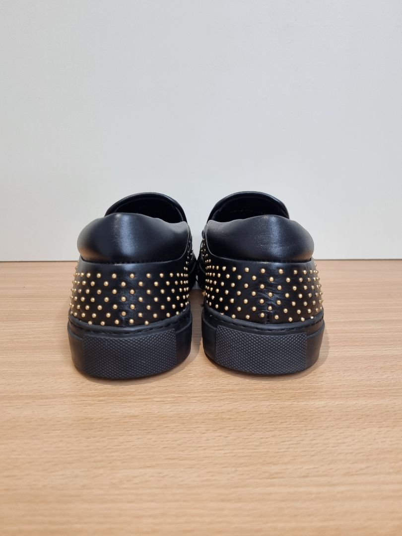 Versus Versace Black Gold Slip On Trainers - Size 37 / 4