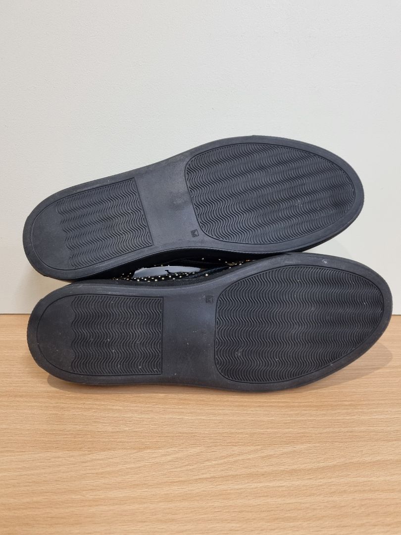 Versus Versace Black Gold Slip On Trainers - Size 37 / 4