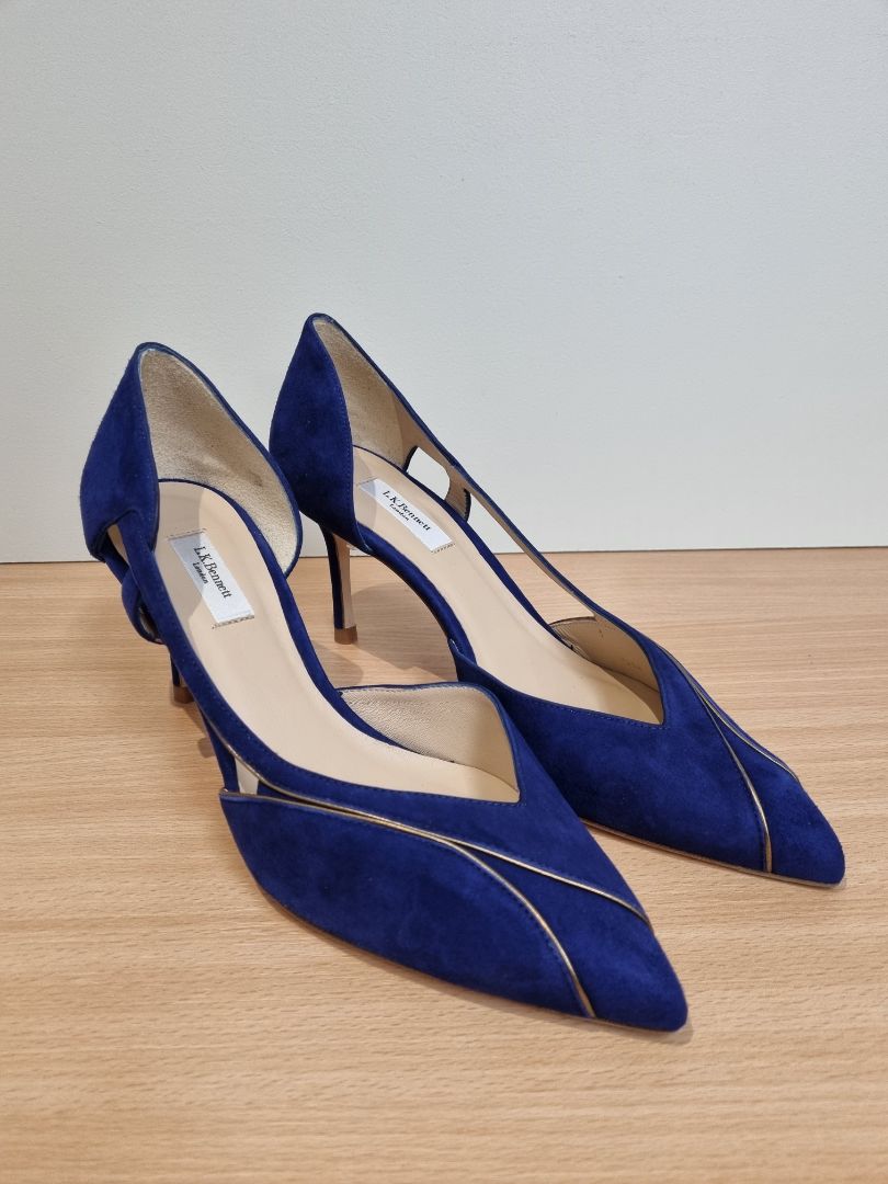 LK Bennett Blue Heels - Size 7 / 40