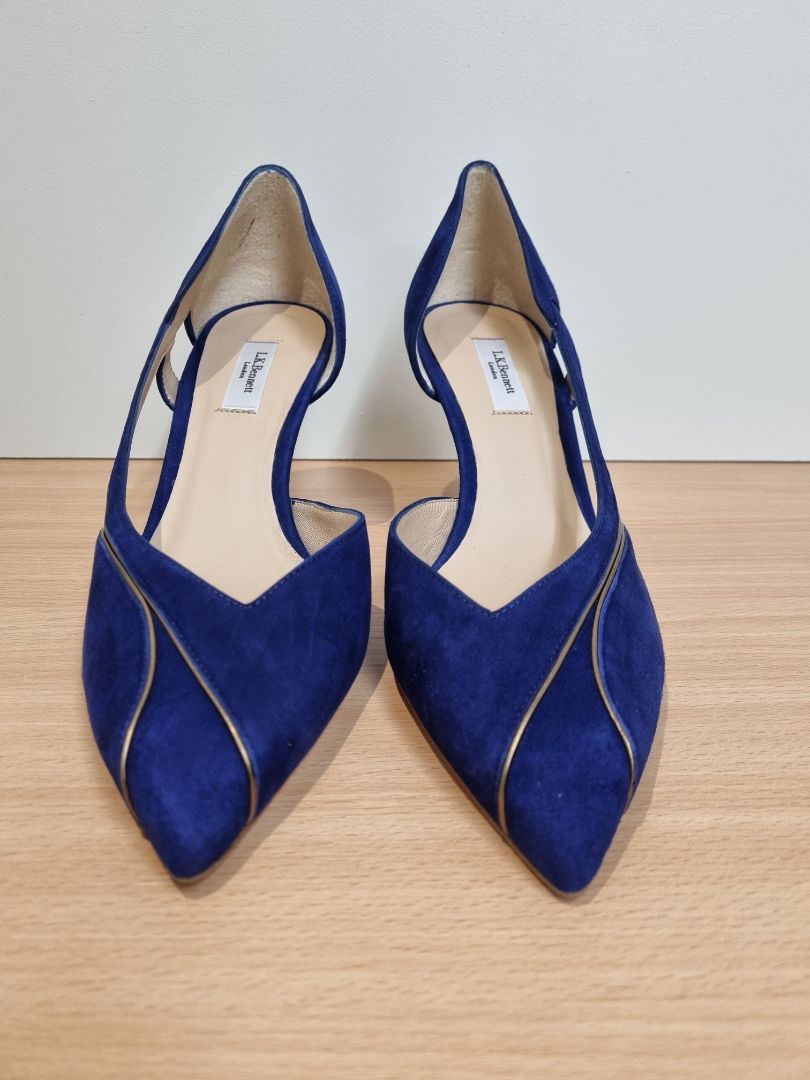 LK Bennett Blue Heels - Size 7 / 40