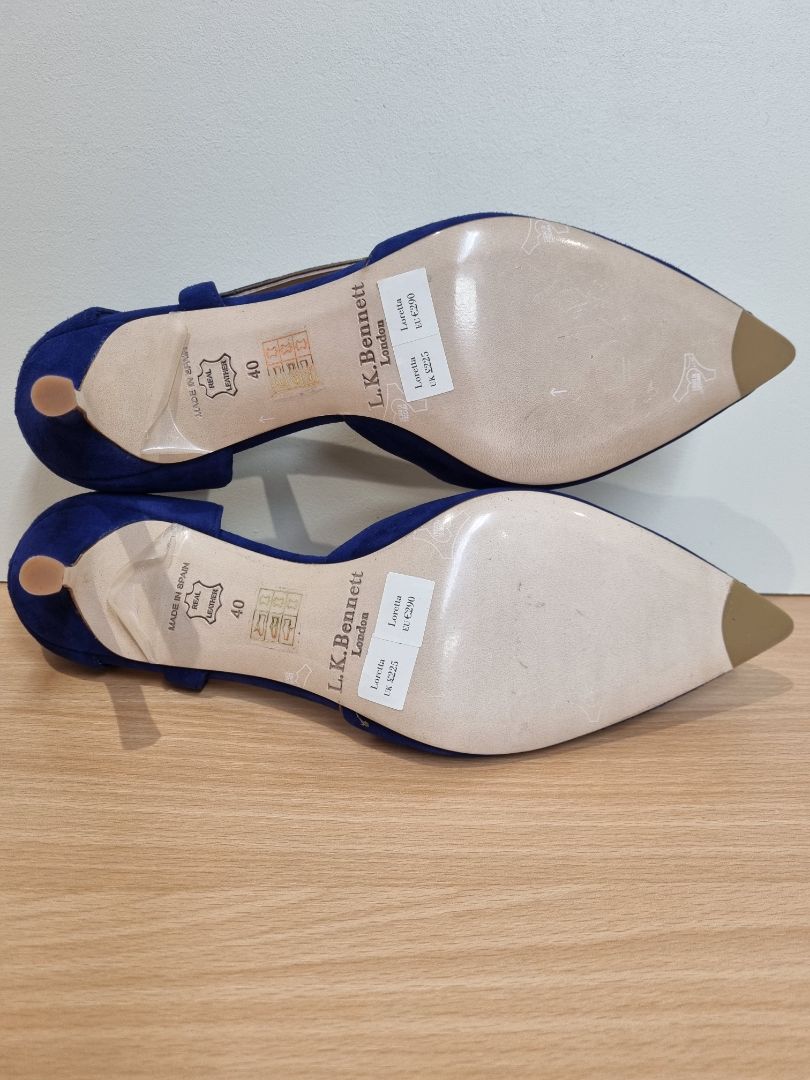 LK Bennett Blue Heels - Size 7 / 40