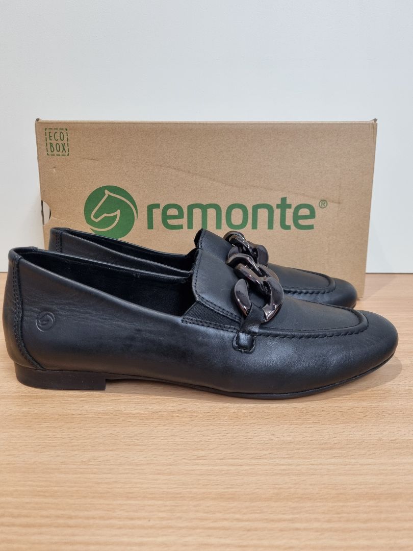 Remonte Black Loafer Shoes - Size 6.5 / 40