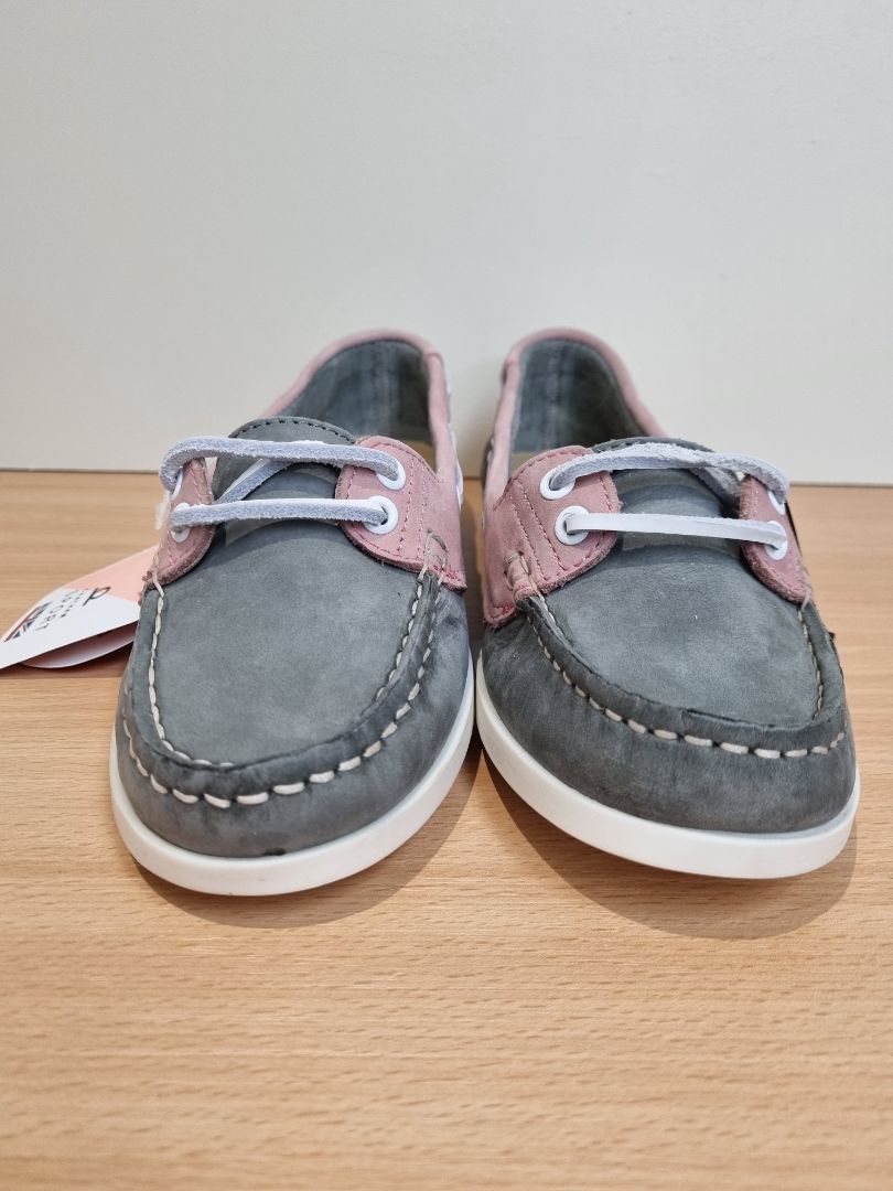 Chatham Sport Pink Grey Deck Shoes - Size 6