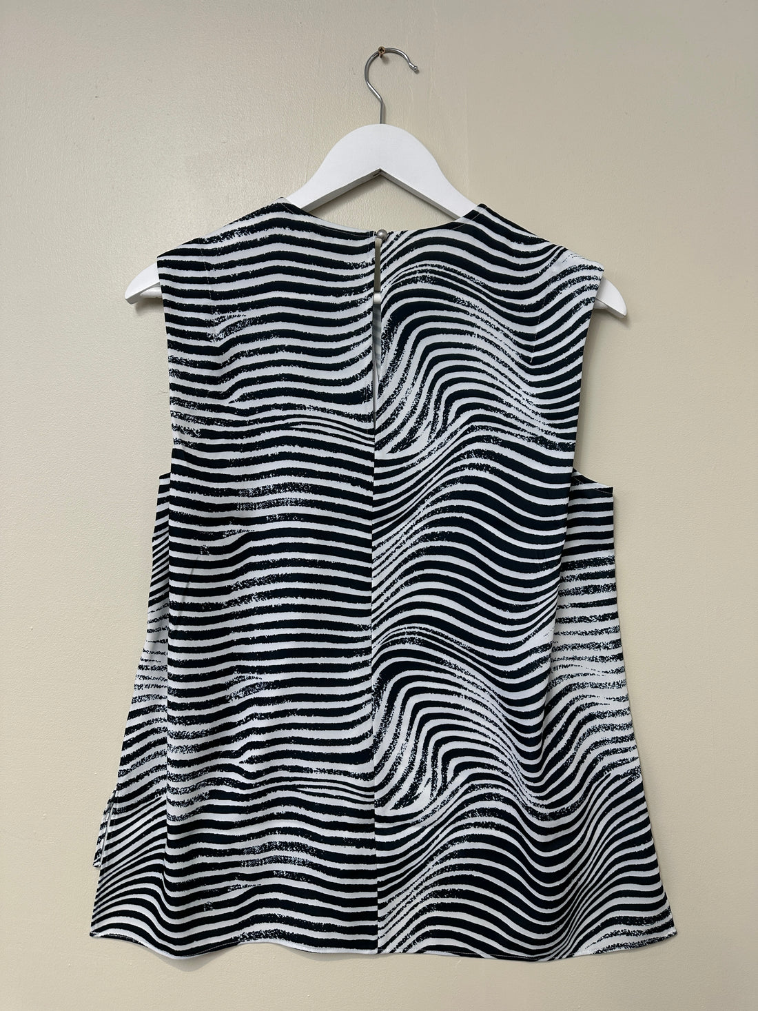 Ted Baker Black White Striped Top - Size 10